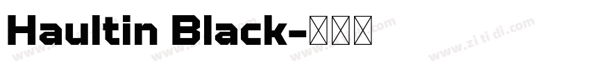 Haultin Black字体转换
